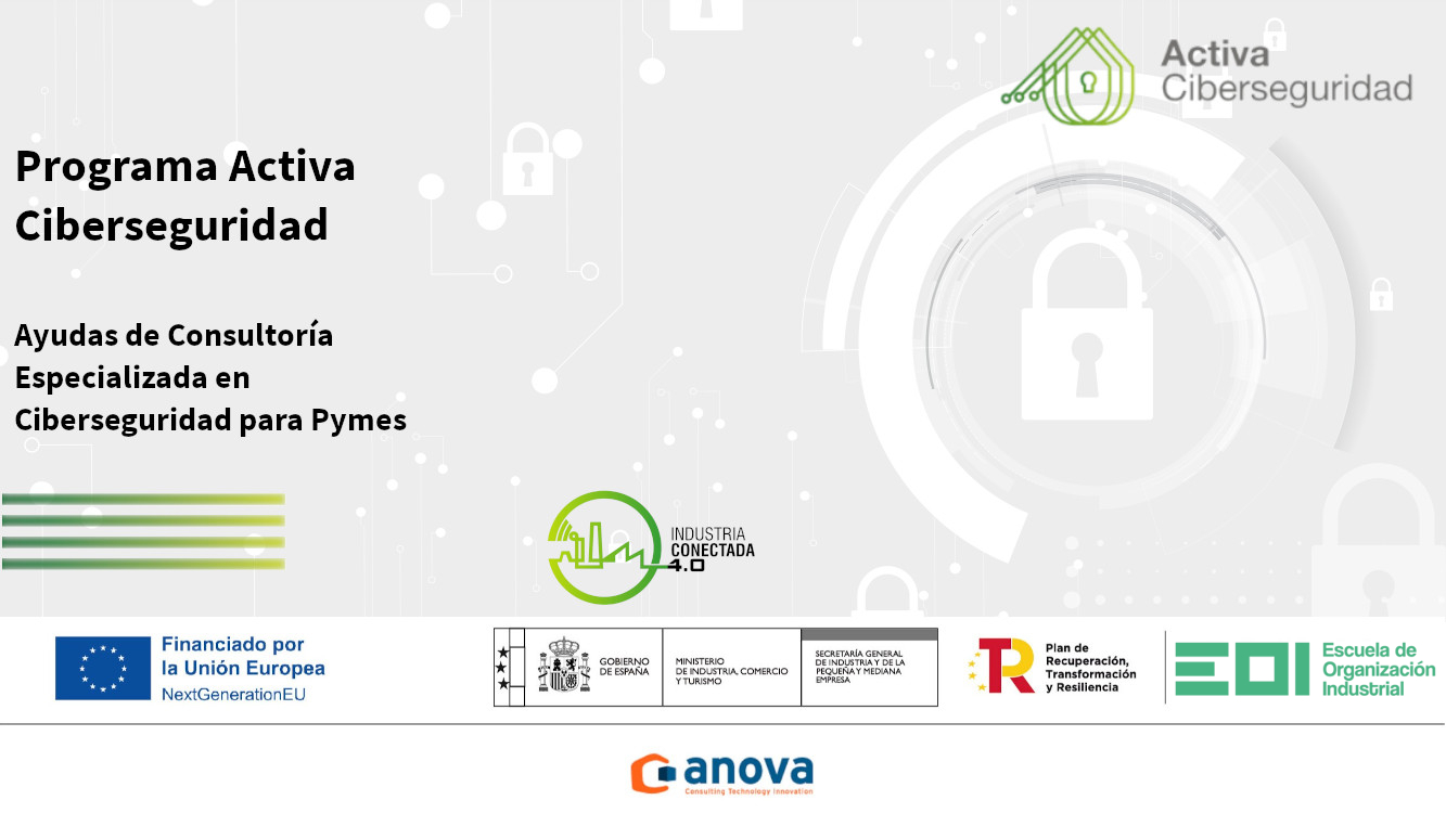 Banner informativo Programas Activa Ciberseguridad