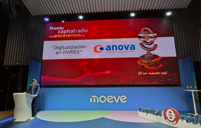 Anova IT Consulting recibe el Premio Capital Radio a la Excelencia en Digitalización en PYMES